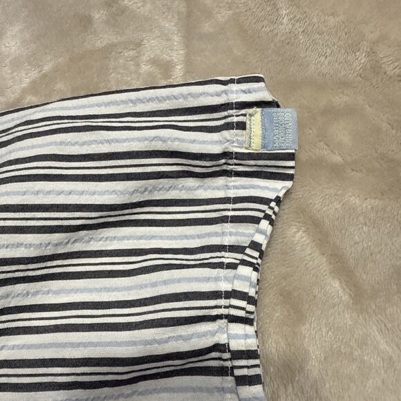 Le Jean De Marithe+Francois Girbaud Shirt Mens Large Striped Button Up - Picture 8 of 11